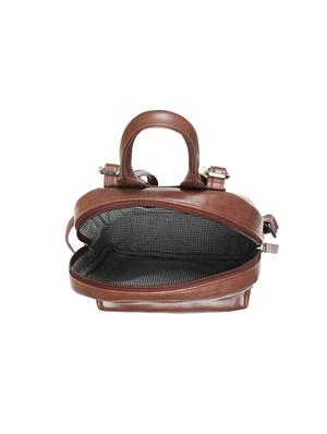 brown leatherette (pu) regular backpack - 17930104 - Standard Image - 3