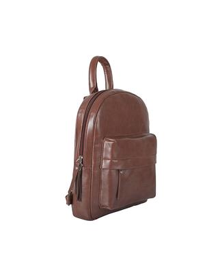 brown leatherette (pu) regular backpack - 17930104 - Standard Image - 5