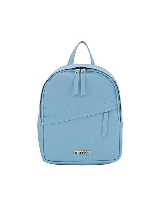 blue leatherette (pu) regular backpack - 17930107 - Standard Image - 1