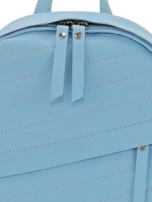 blue leatherette (pu) regular backpack - 17930107 - Standard Image - 4