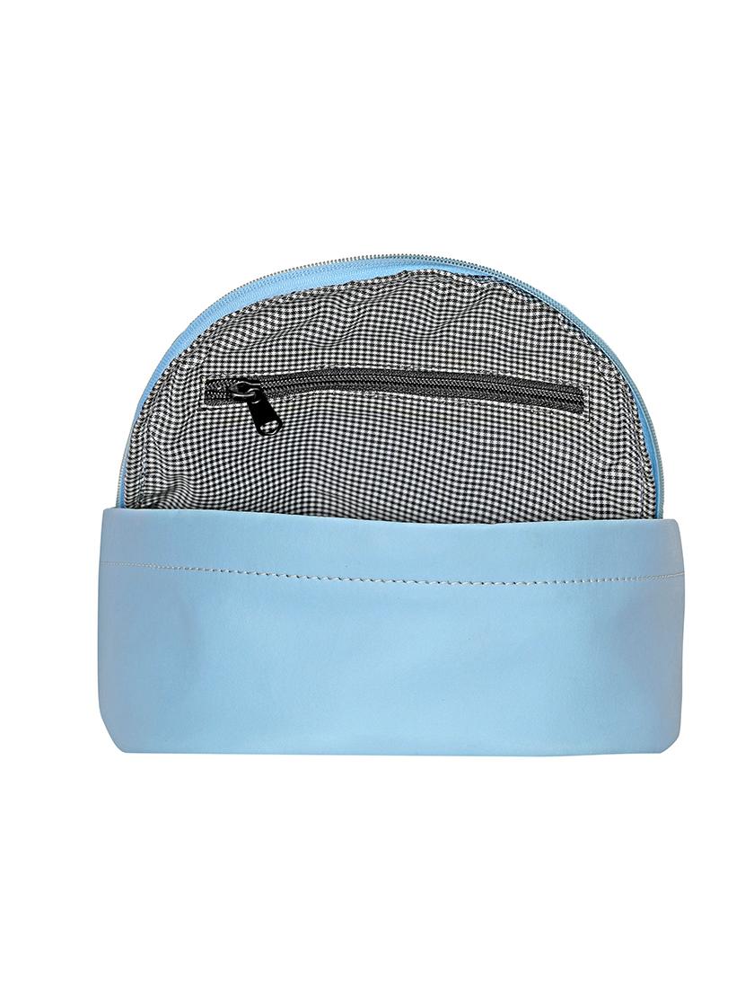 blue leatherette (pu) regular backpack - 17930107 - Zoom Image - 3
