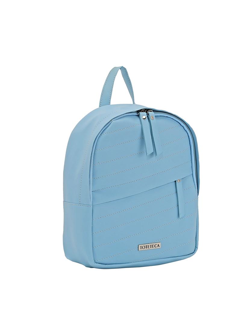 blue leatherette (pu) regular backpack - 17930107 - Zoom Image - 5