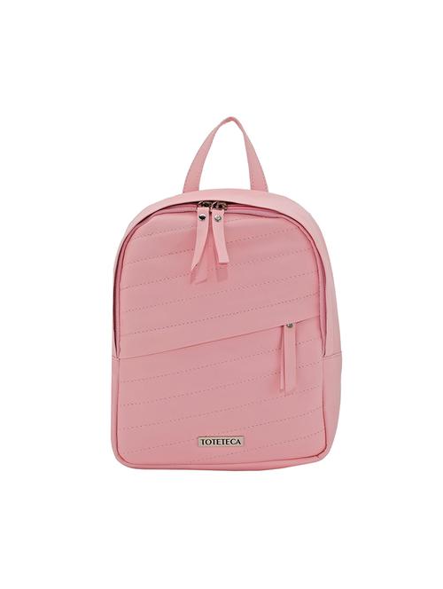 pink leatherette (pu) regular backpack - 17930108 - Standard Image - 1
