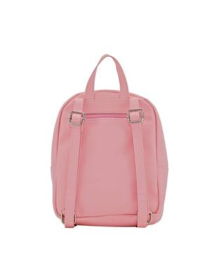 pink leatherette (pu) regular backpack - 17930108 - Standard Image - 2