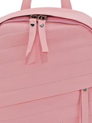 pink leatherette (pu) regular backpack - 17930108 - Standard Image - 4