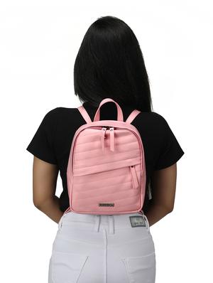pink leatherette (pu) regular backpack - 17930108 - Standard Image - 6