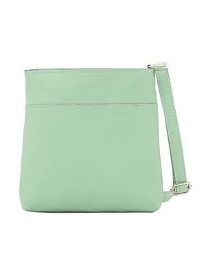 green leatherette (pu) regular sling bag - 17930219 - Standard Image - 2