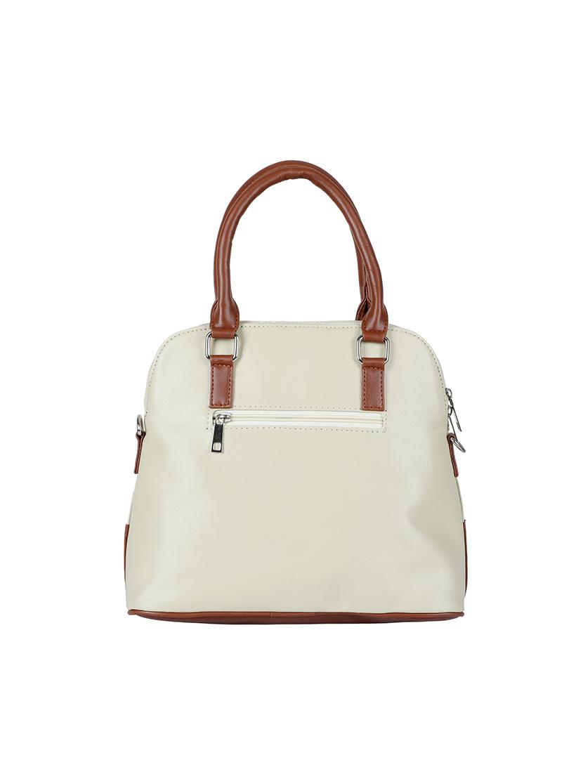 white leatherette (pu) regular handbag - 17930329 - Zoom Image - 2