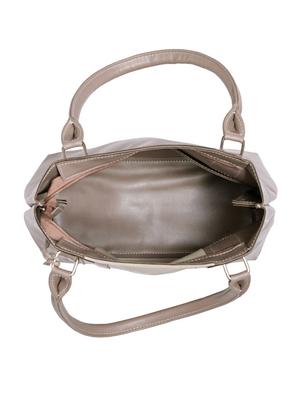 beige leatherette (pu) regular handbag - 17930349 - Standard Image - 3