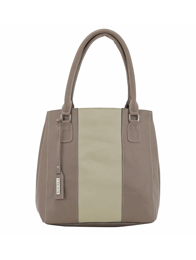 beige leatherette (pu) regular handbag - 17930349 - Zoom Image - 1