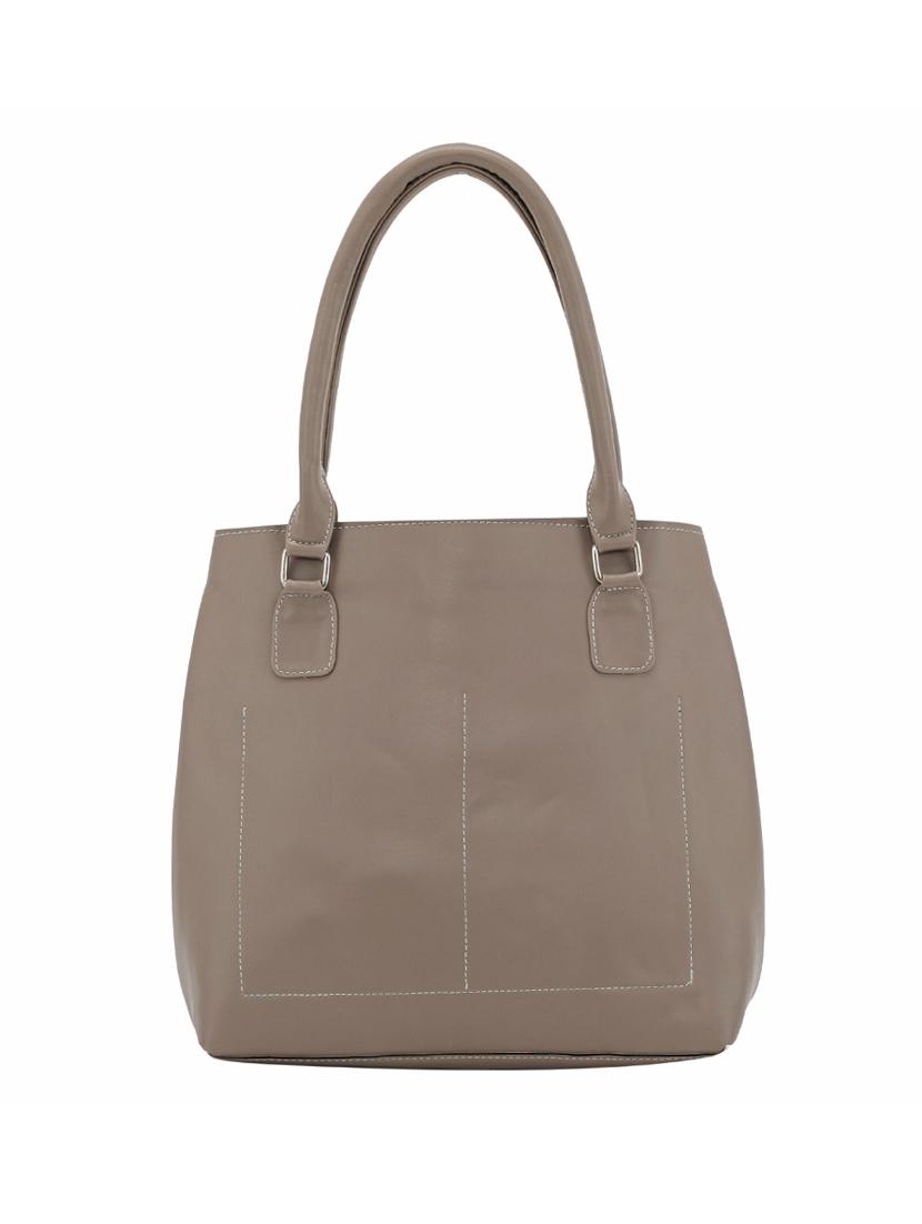 beige leatherette (pu) regular handbag - 17930349 - Zoom Image - 2