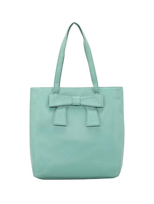 green leatherette (pu) regular handbag - 17930359 - Standard Image - 1