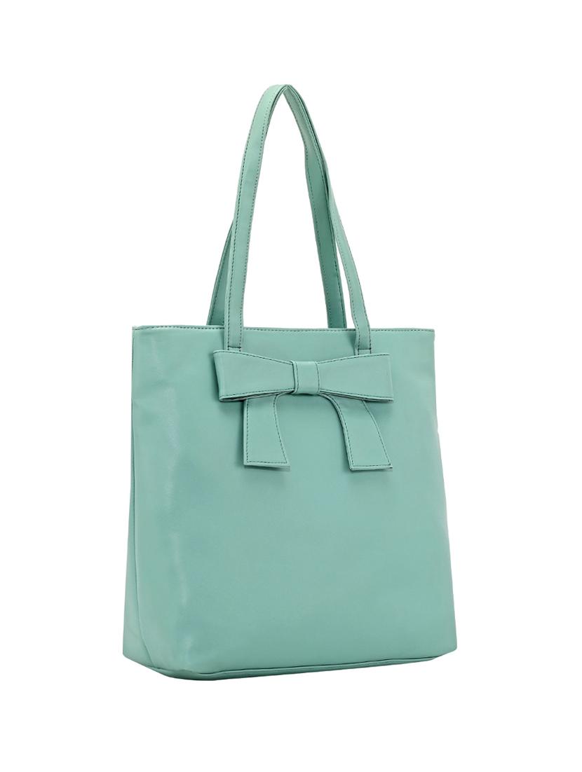 green leatherette (pu) regular handbag - 17930359 - Zoom Image - 4