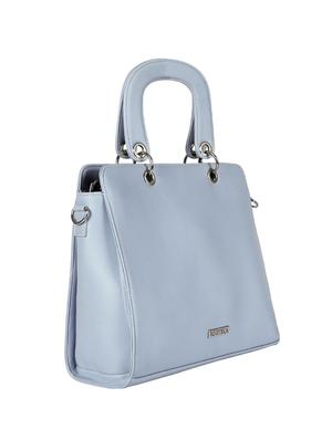 blue leatherette (pu) regular handbag - 17930427 - Standard Image - 4