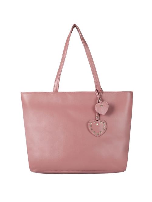 pink leatherette (pu) regular handbag - 17930445 - Standard Image - 1