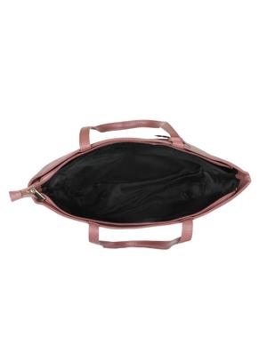 pink leatherette (pu) regular handbag - 17930445 - Standard Image - 3