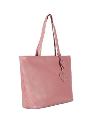 pink leatherette (pu) regular handbag - 17930445 - Standard Image - 4