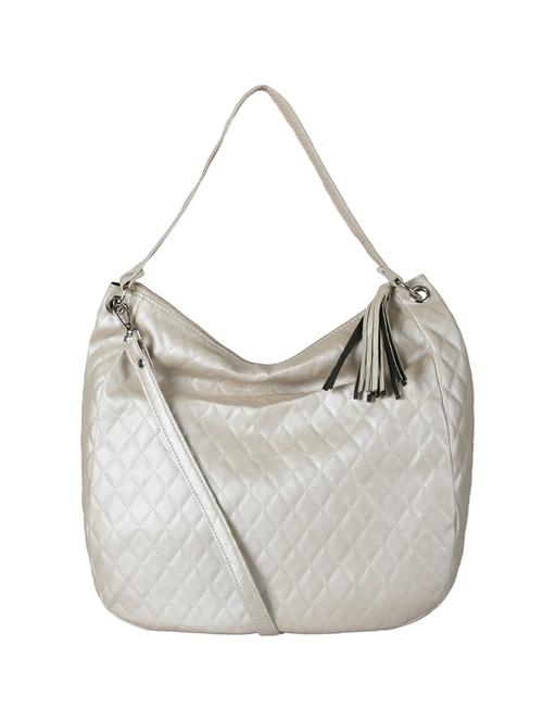 gold leatherette (pu) regular handbag - 17930459 - Standard Image - 1