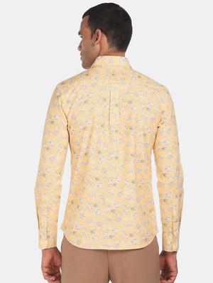 yellow printed casual shirt - 17930713 - Standard Image - 3