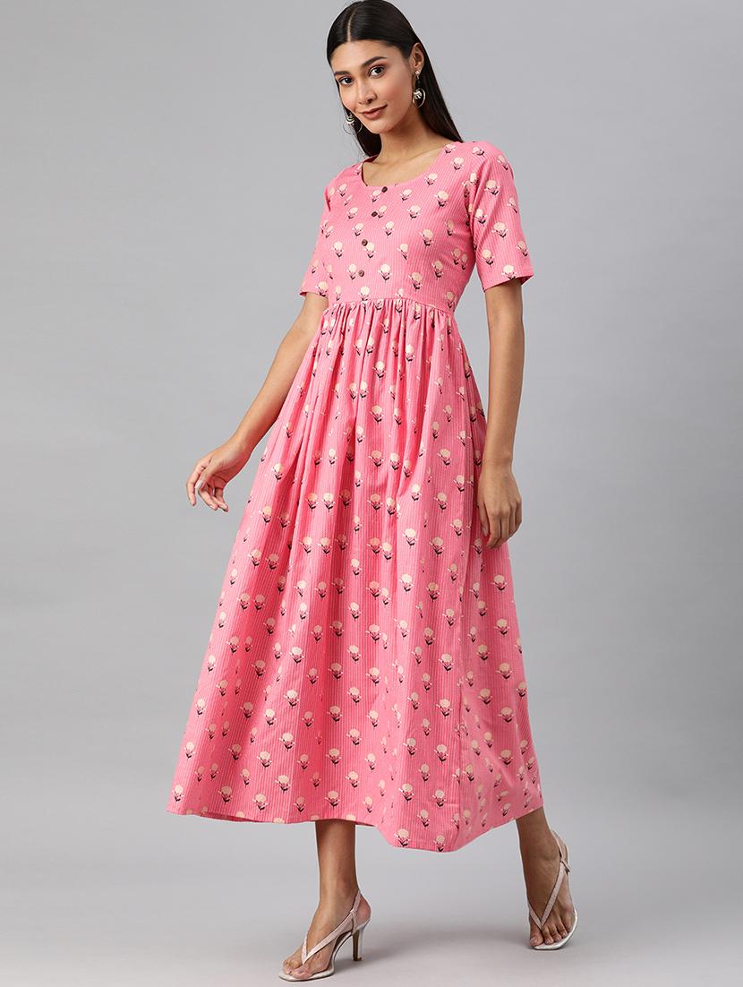 floral print fit & flare dress - 17930805 - Zoom Image - 2
