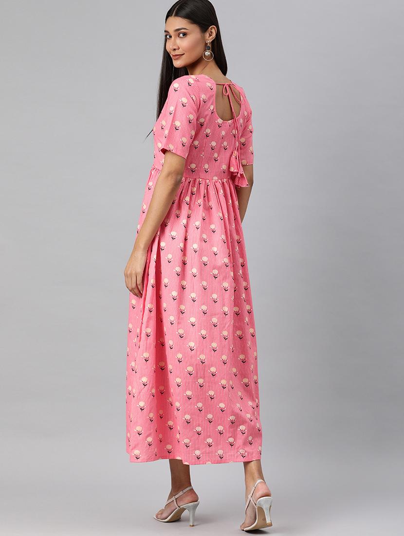 floral print fit & flare dress - 17930805 - Zoom Image - 3