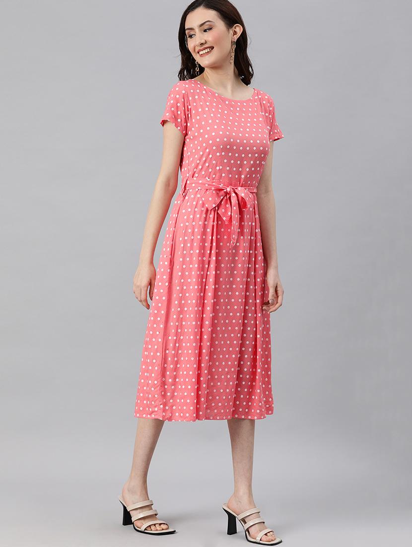 polka dress a-line dress - 17930812 - Zoom Image - 2