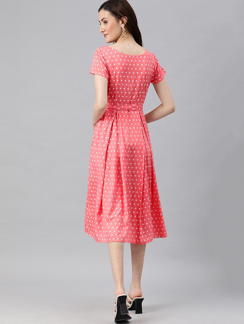 polka dress a-line dress - 17930812 - Zoom Image - 3