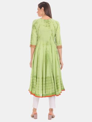 printed anarkali kurta - 17931982 - Standard Image - 2