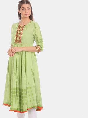 printed anarkali kurta - 17931982 - Standard Image - 3