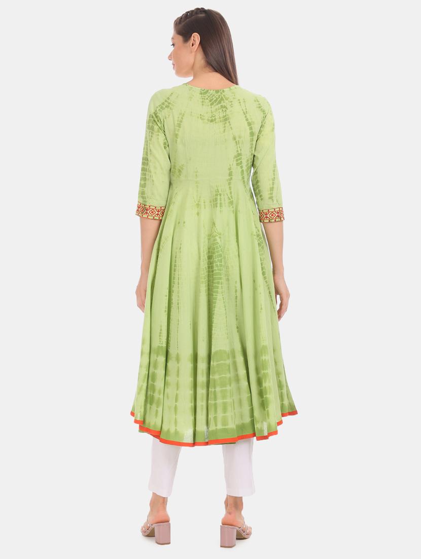 printed anarkali kurta - 17931982 - Zoom Image - 2