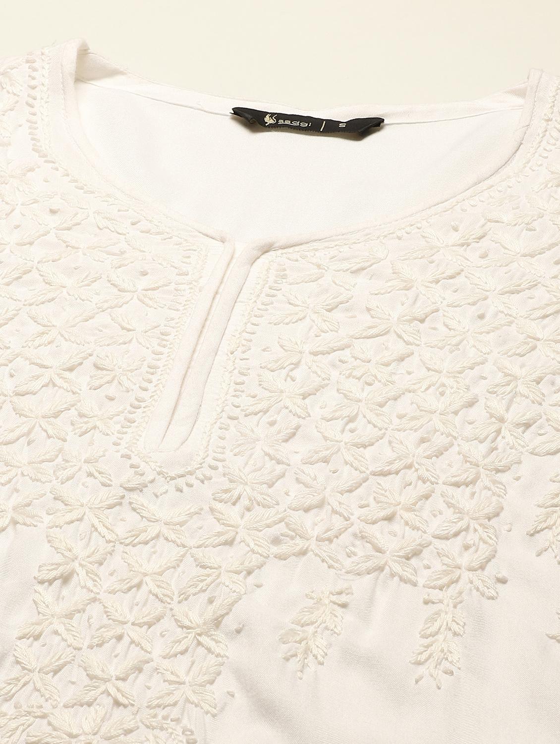 chikankari suit set - 17932987 - Zoom Image - 5