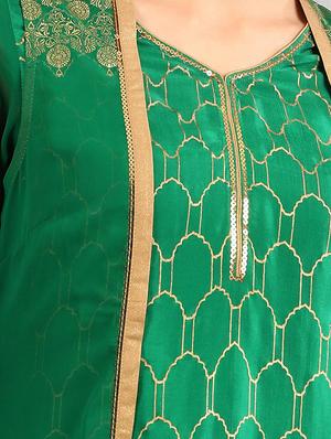 gold print layered kurta - 17933226 - Standard Image - 5