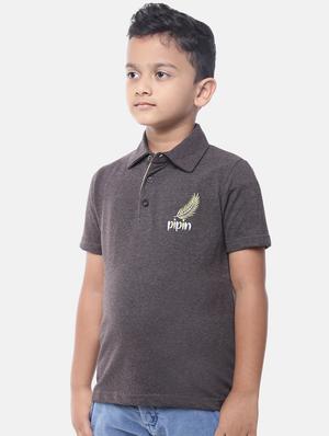 polo neck solid t-shirt - 17933245 - Standard Image - 2