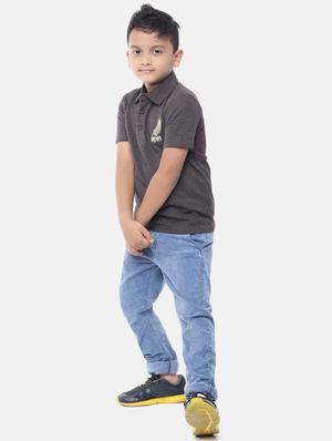 polo neck solid t-shirt - 17933245 - Standard Image - 4