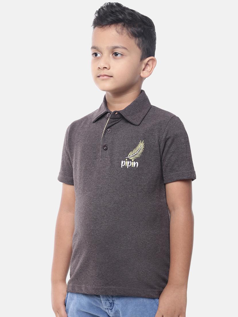 polo neck solid t-shirt - 17933245 - Zoom Image - 2