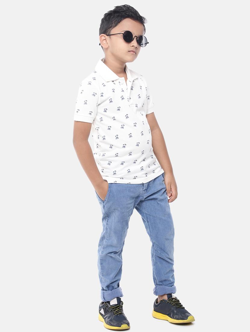 polo neck printed t-shirt - 17933248 - Zoom Image - 4
