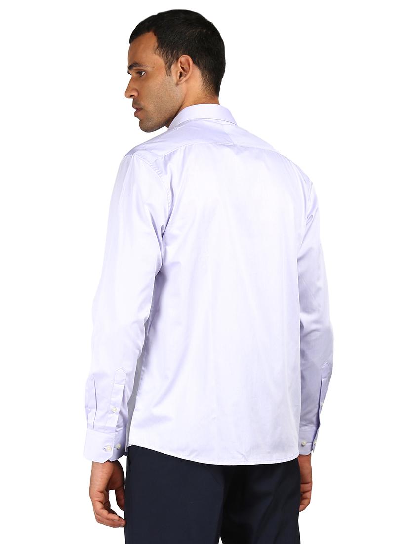 grey solid formal shirt - 17933963 - Zoom Image - 3