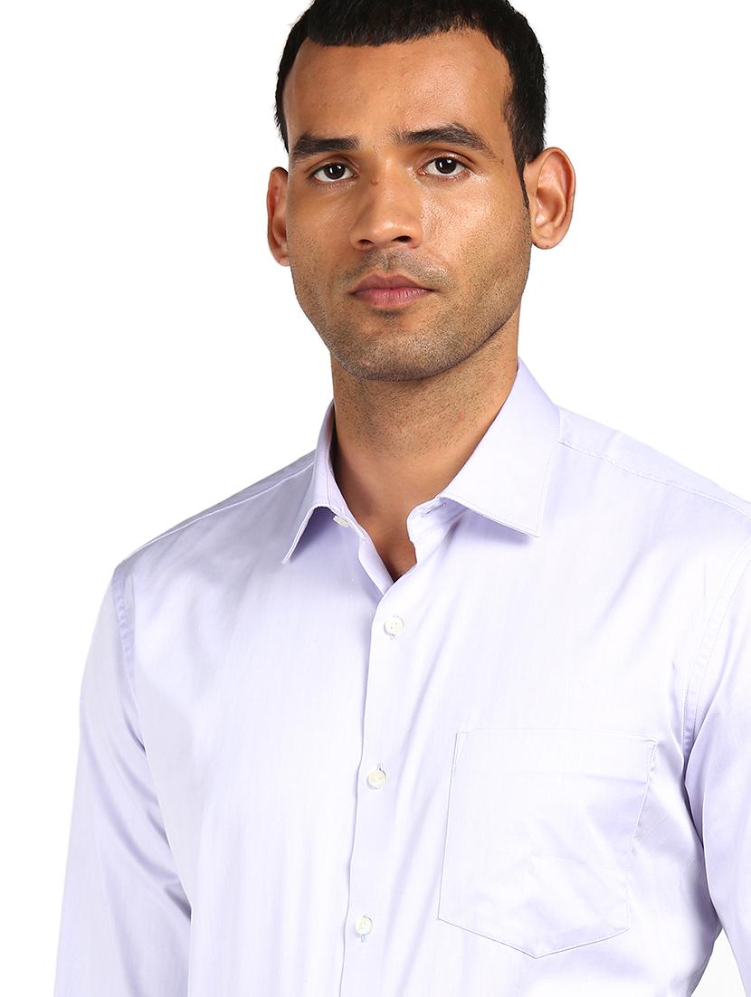 grey solid formal shirt - 17933963 - Zoom Image - 5