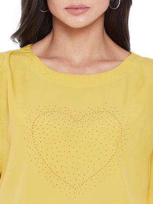 round neck printed regular top - 17933999 - Standard Image - 5
