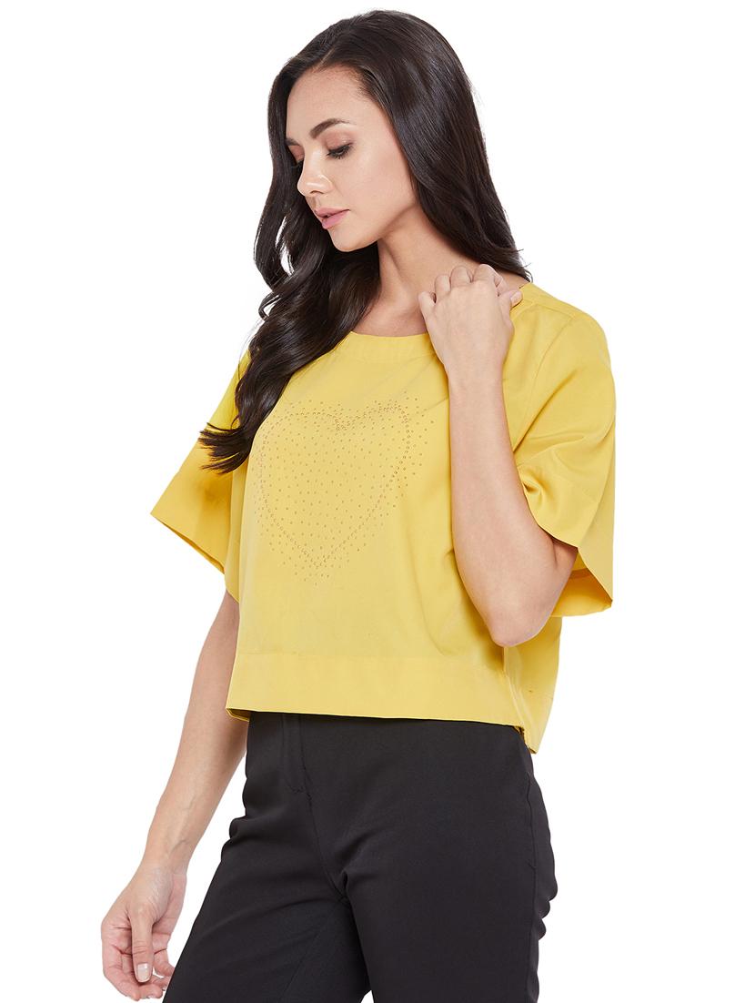 round neck printed regular top - 17933999 - Zoom Image - 2