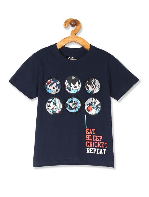 round neck printed t-shirt - 17934795 - Standard Image - 1