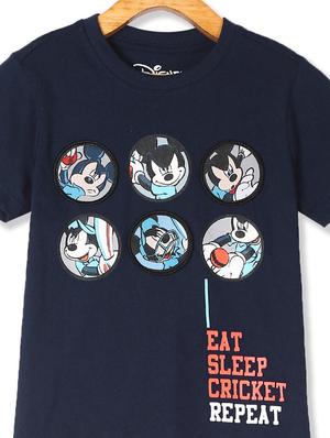 round neck printed t-shirt - 17934795 - Standard Image - 3