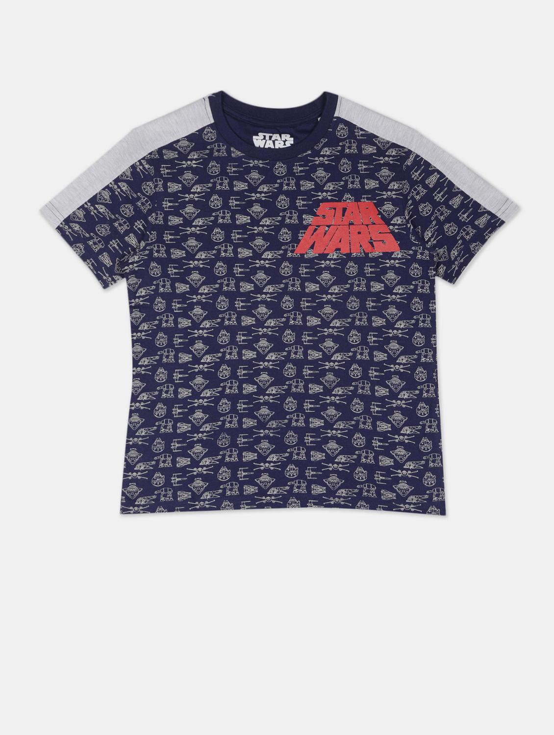 blue printed t-shirt - 17934965 - Zoom Image - 1