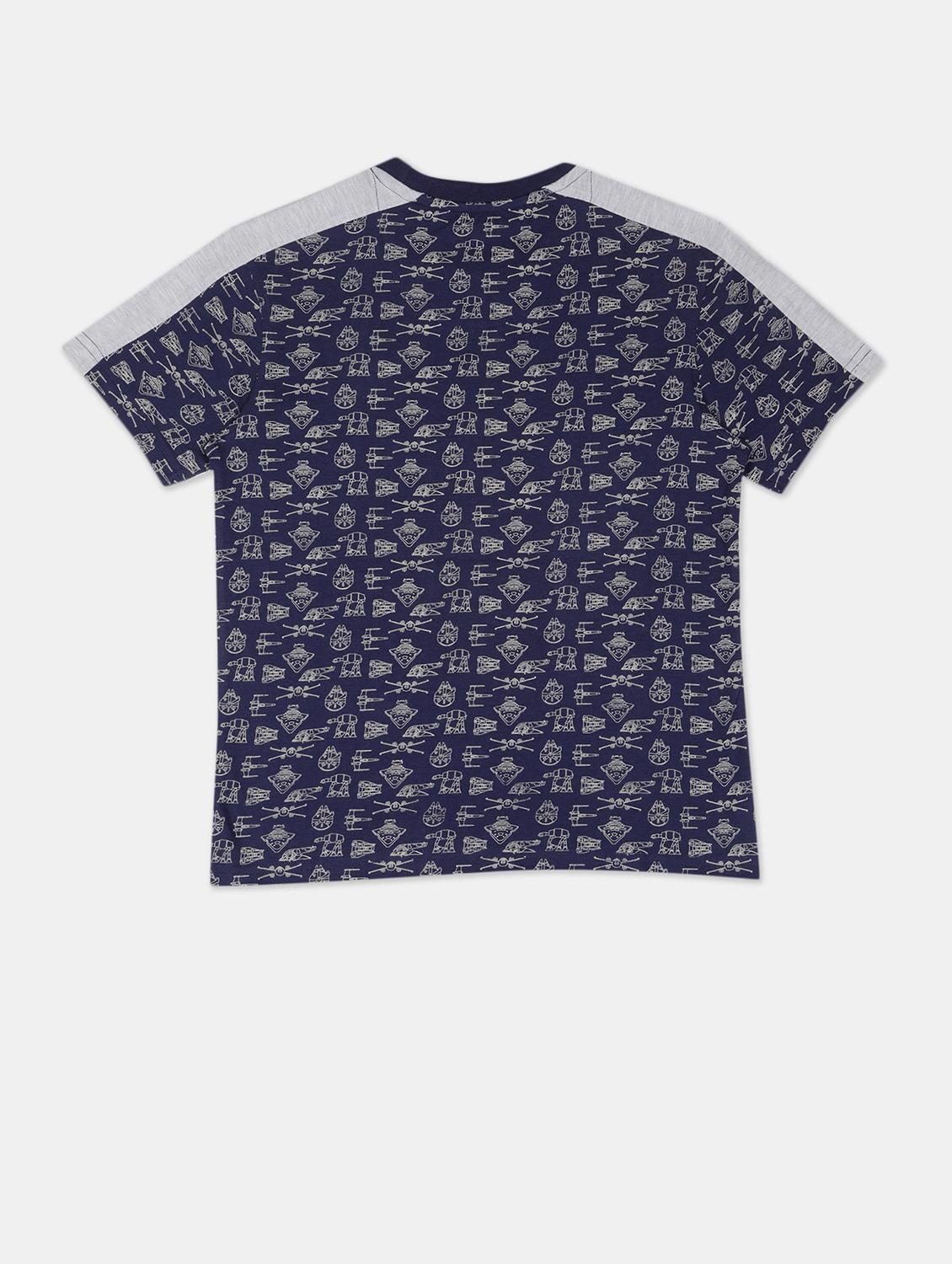 blue printed t-shirt - 17934965 - Zoom Image - 2