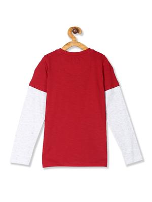 red printed t-shirt - 17935069 - Standard Image - 2