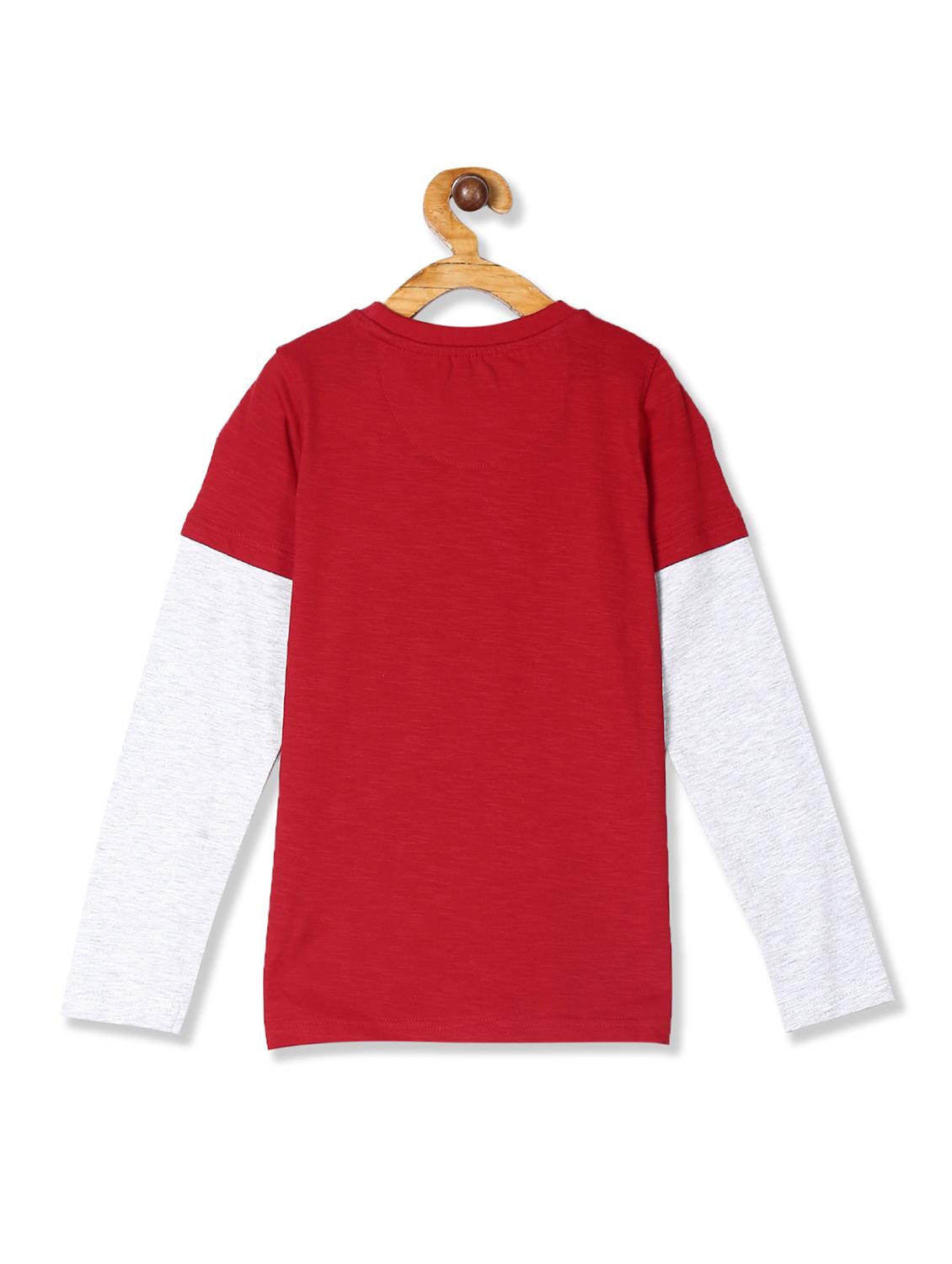 red printed t-shirt - 17935069 - Zoom Image - 2