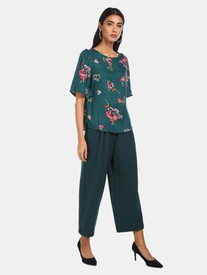 round neck printed top - 17935402 - Standard Image - 4