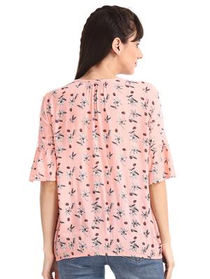 tie up neck floral top - 17935593 - Standard Image - 2