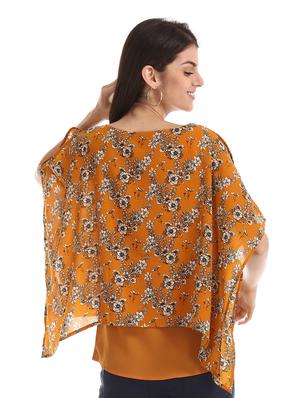 round neck floral layered top - 17935645 - Standard Image - 3