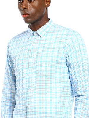 blue checkered casual shirt - 17936337 - Standard Image - 5